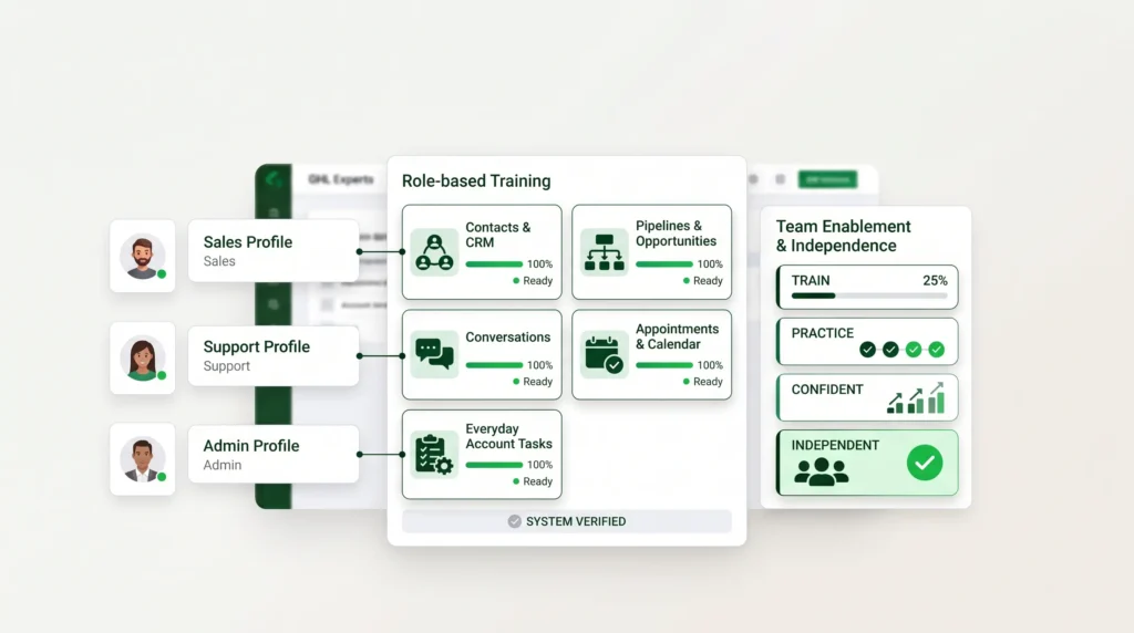 Team Training & Enablement — GHL Experts